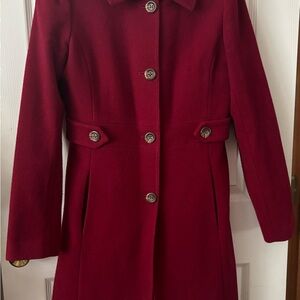 Chic Red Trench Coat